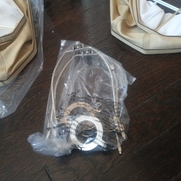 Rectangle Cut Corner Lamp Shades Set of 2, 10.5" x 10"x 13" Modern Medium Gol... - Picture 5 of 11